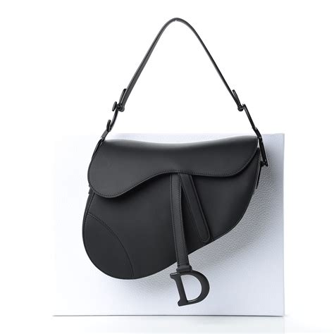 dior black matte saddle bag|christian dior satchel bag.